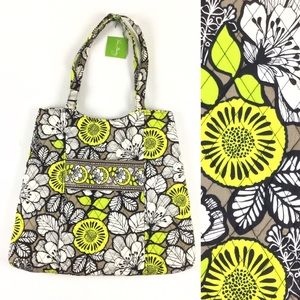 VERA BRADLEY NWT Citron Curvy Tote Shoulder Bag
